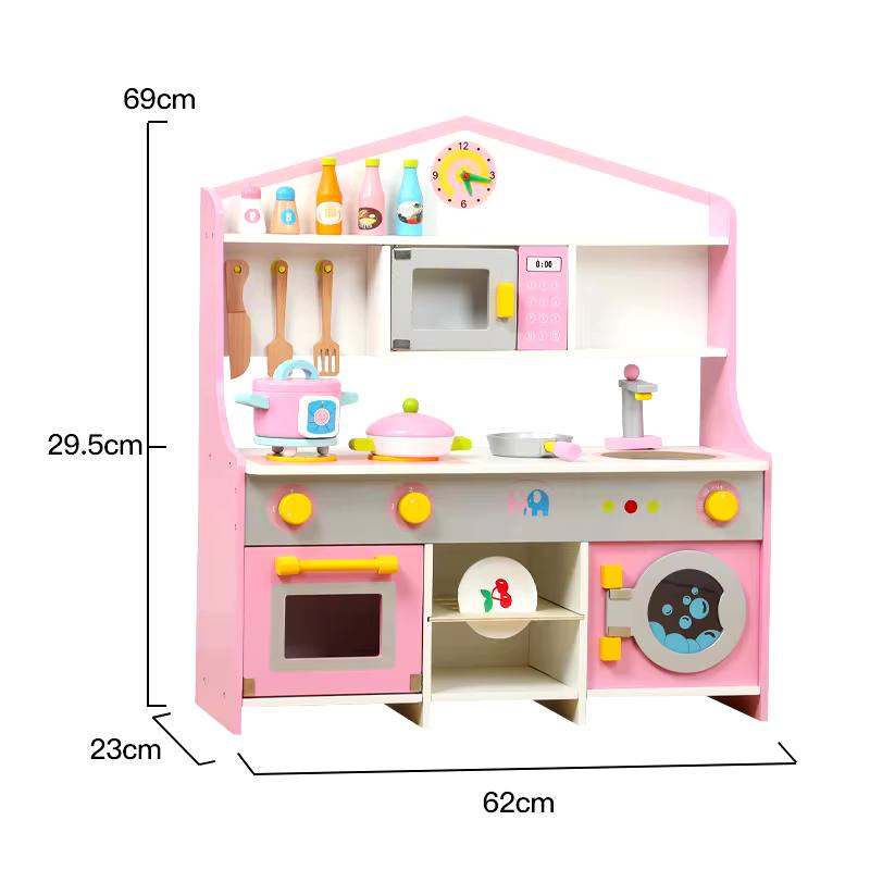 Wooden Kitchen Playset – 70 cm