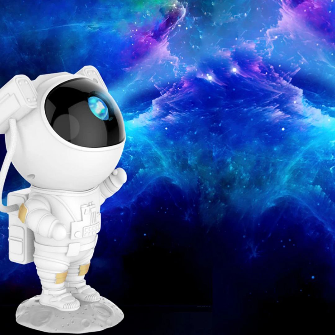 Astronaut Star Projector Lamp – Galaxy Night Light with Remote Control