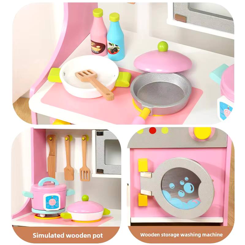 Wooden Kitchen Playset – 70 cm