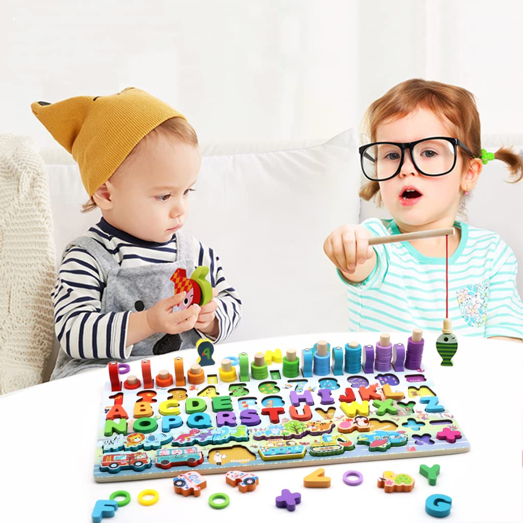 6-in-1 Montessori Wooden Educational Board