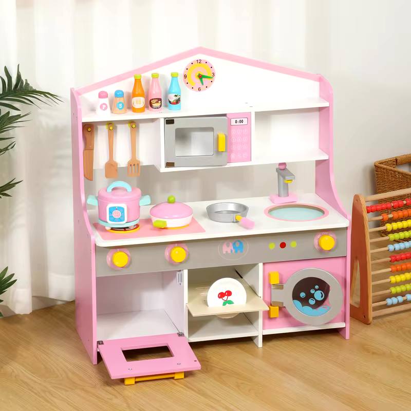 Wooden Kitchen Playset – 70 cm