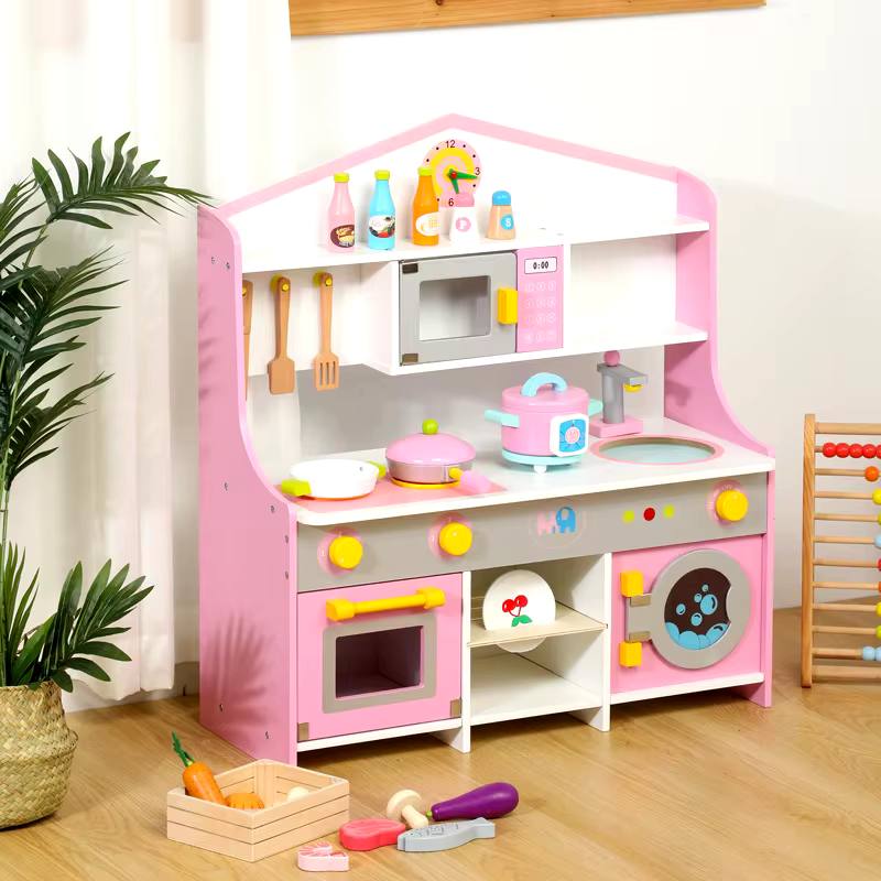 Wooden Kitchen Playset – 70 cm