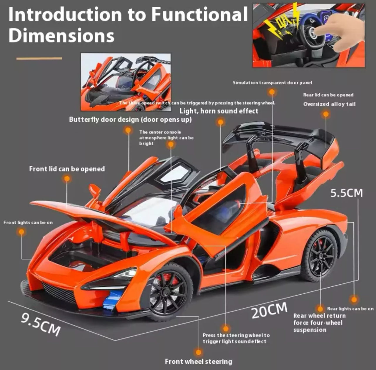 McLaren 1:24 Scale Die-Cast Car
