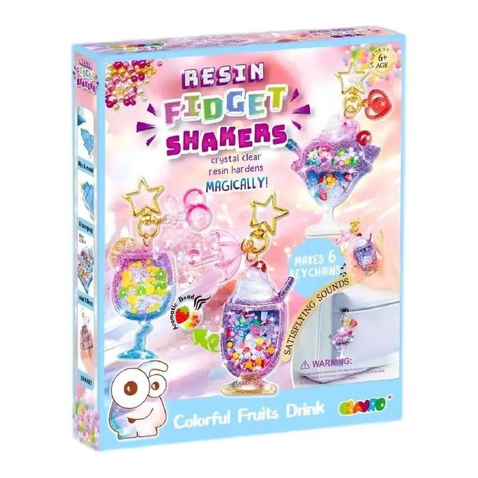 Resin Fidget Shakers DIY Kit – Make Glitter Keychains