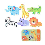 Duoqu Educational Puzzle Set in Metal Storage Box – 6 Puzzles