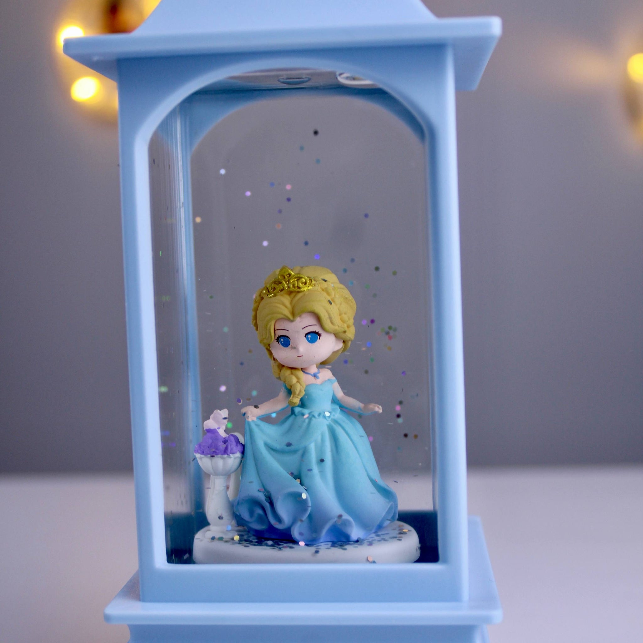 Medium Princess Ramadan Lantern with Moving Glitter & Music