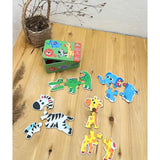 Duoqu Educational Puzzle Set in Metal Storage Box – 6 Puzzles