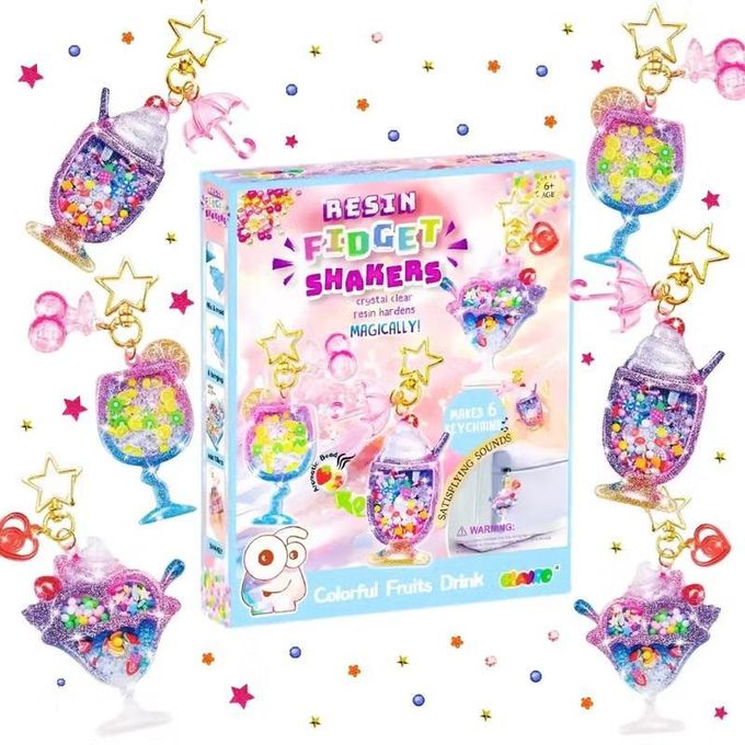 Resin Fidget Shakers DIY Kit – Make Glitter Keychains