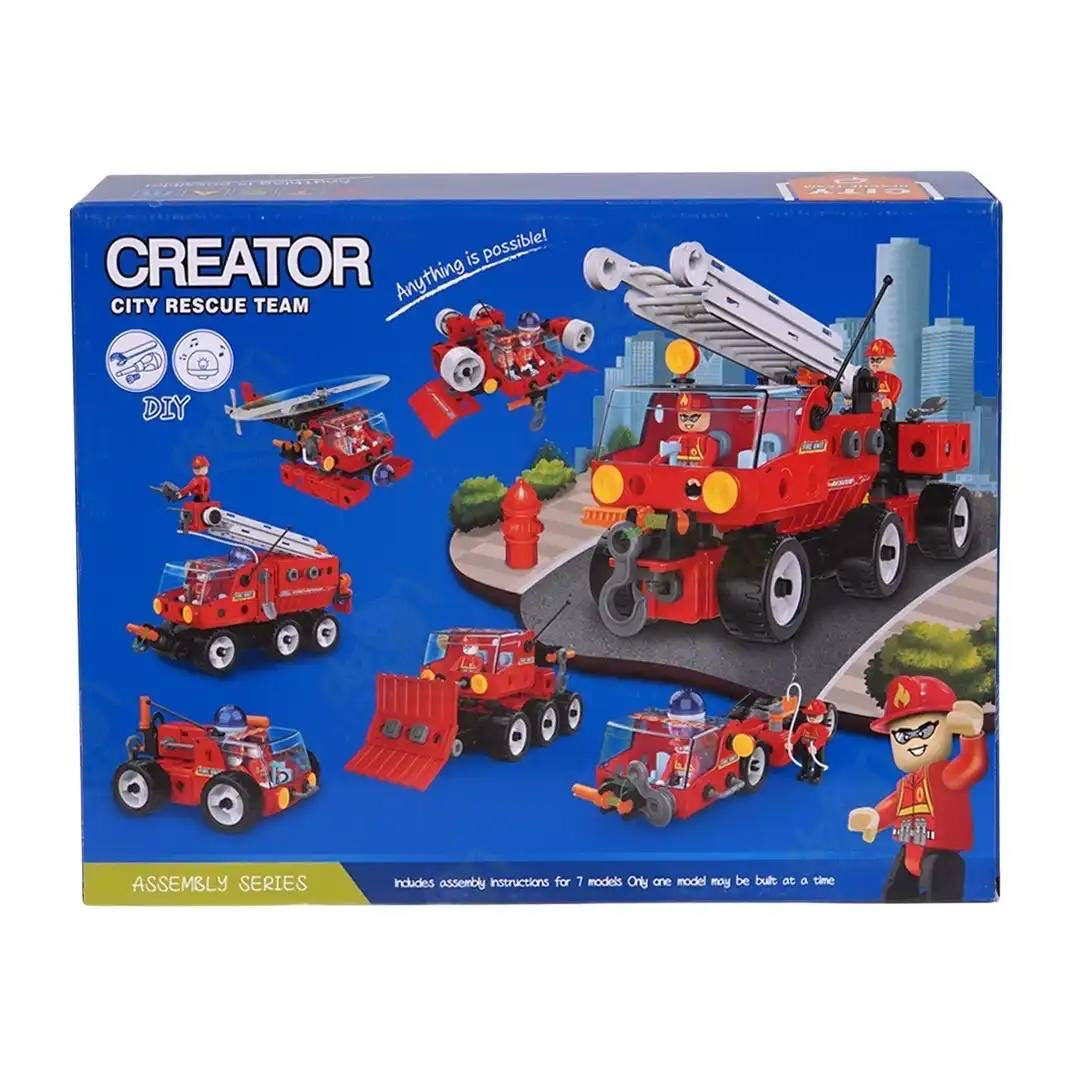 Creator Firefighter Tractor 7-in-1 – 159 Pieces