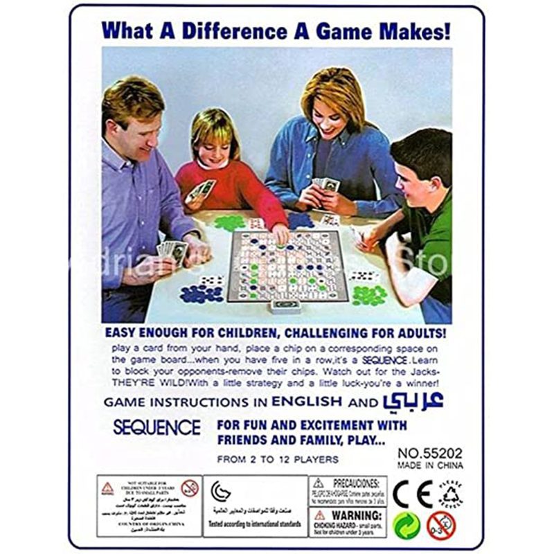 Arabic Sequence Board Game