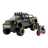 Ford Raptor Die-Cast Model Car 1:28 Scale with Motorcycle
