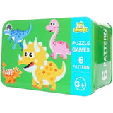 Duoqu Educational Puzzle Set in Metal Storage Box – 6 Puzzles