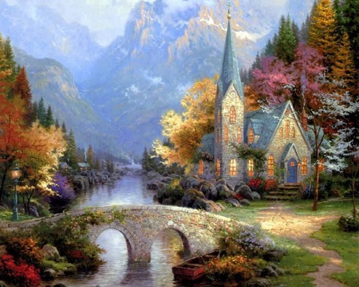 The Mountain Chapel Jigsaw Puzzle – 1000 Pieces