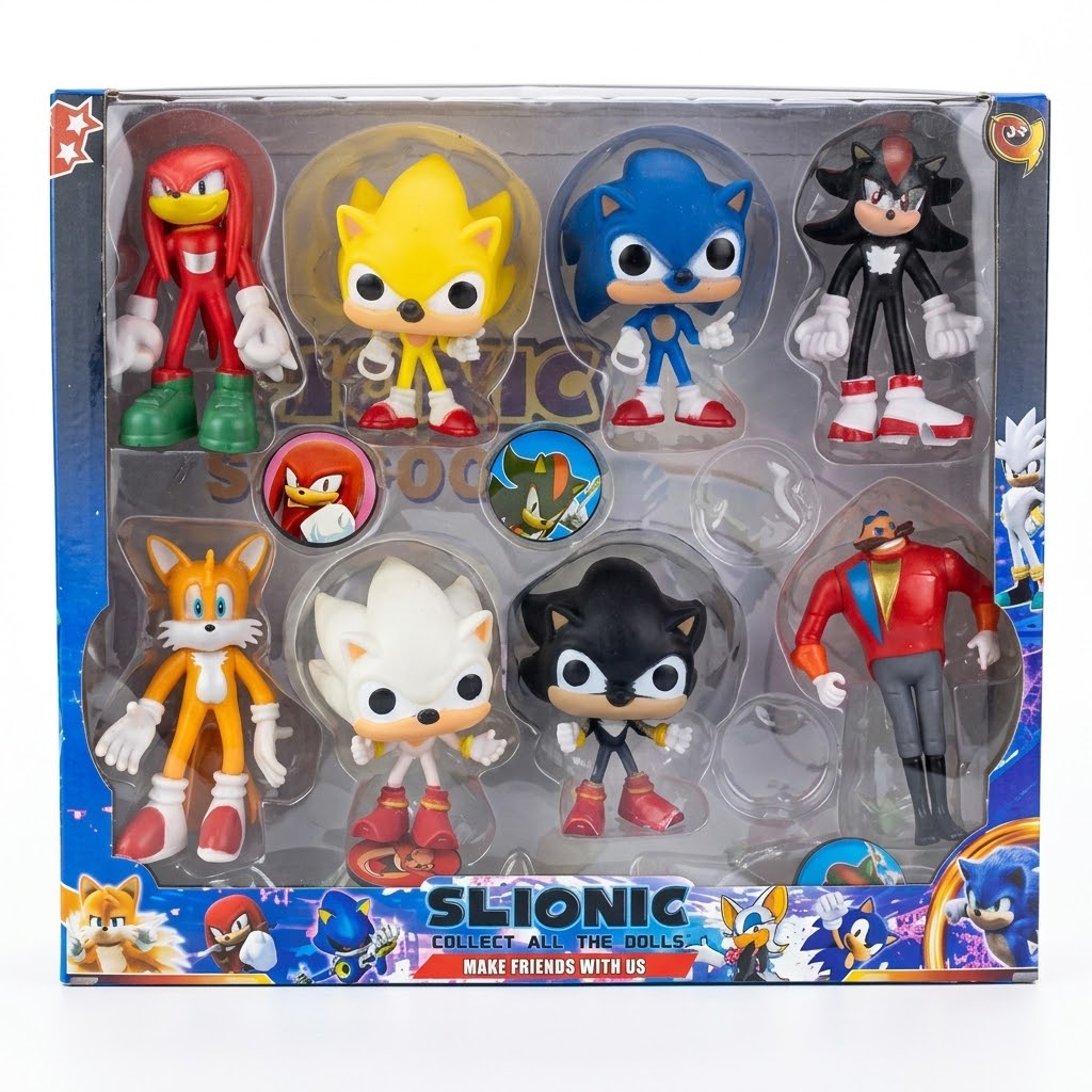 Sonic Characters Set 8-in-1 – Adventure Figure Collection