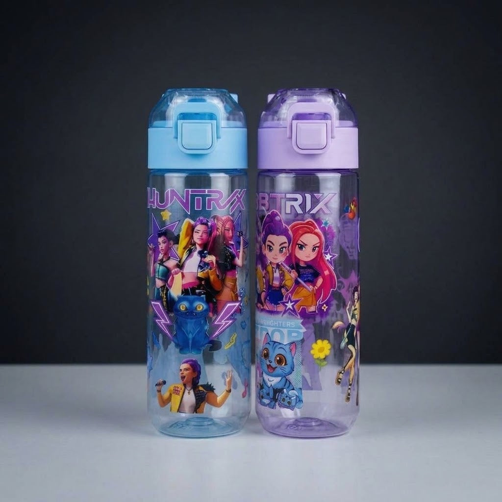 K-Pop Demon Hunters Kids Water Bottle – 600ml BPA-Free Bottle