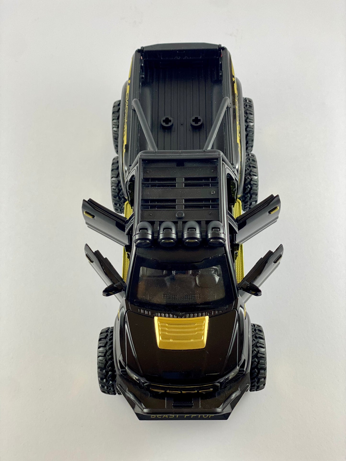 Ford Raptor Die-Cast Model Car 1:28 Scale with Motorcycle
