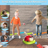 3-in-1 Musical Jump, Ring Toss & Rocket Launcher for Kids