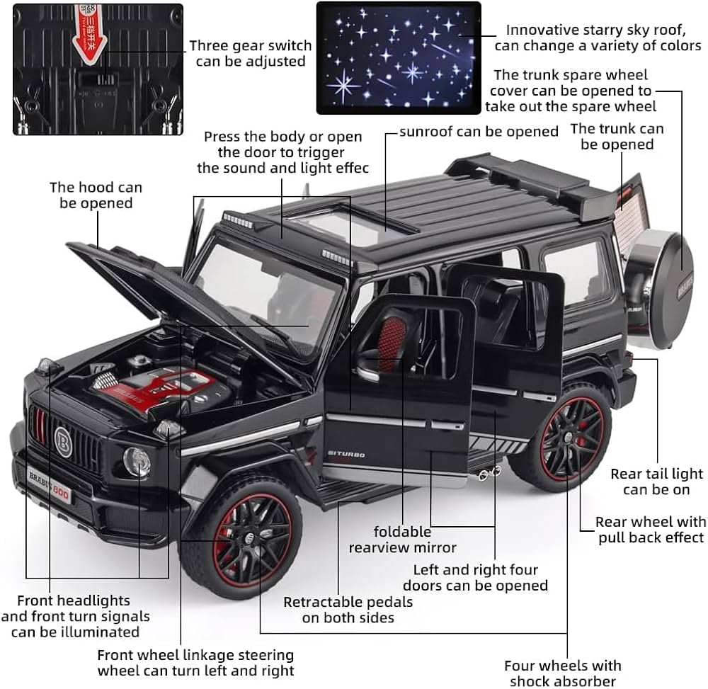 Mercedes-Benz G800 (Brabus) Diecast Model – 1:18 Scale (Magnificent Reach)