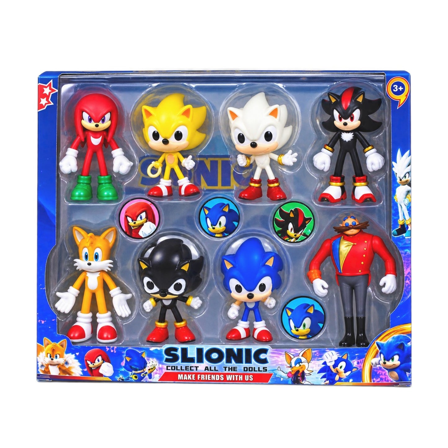 Sonic Characters Set 8-in-1 – Adventure Figure Collection