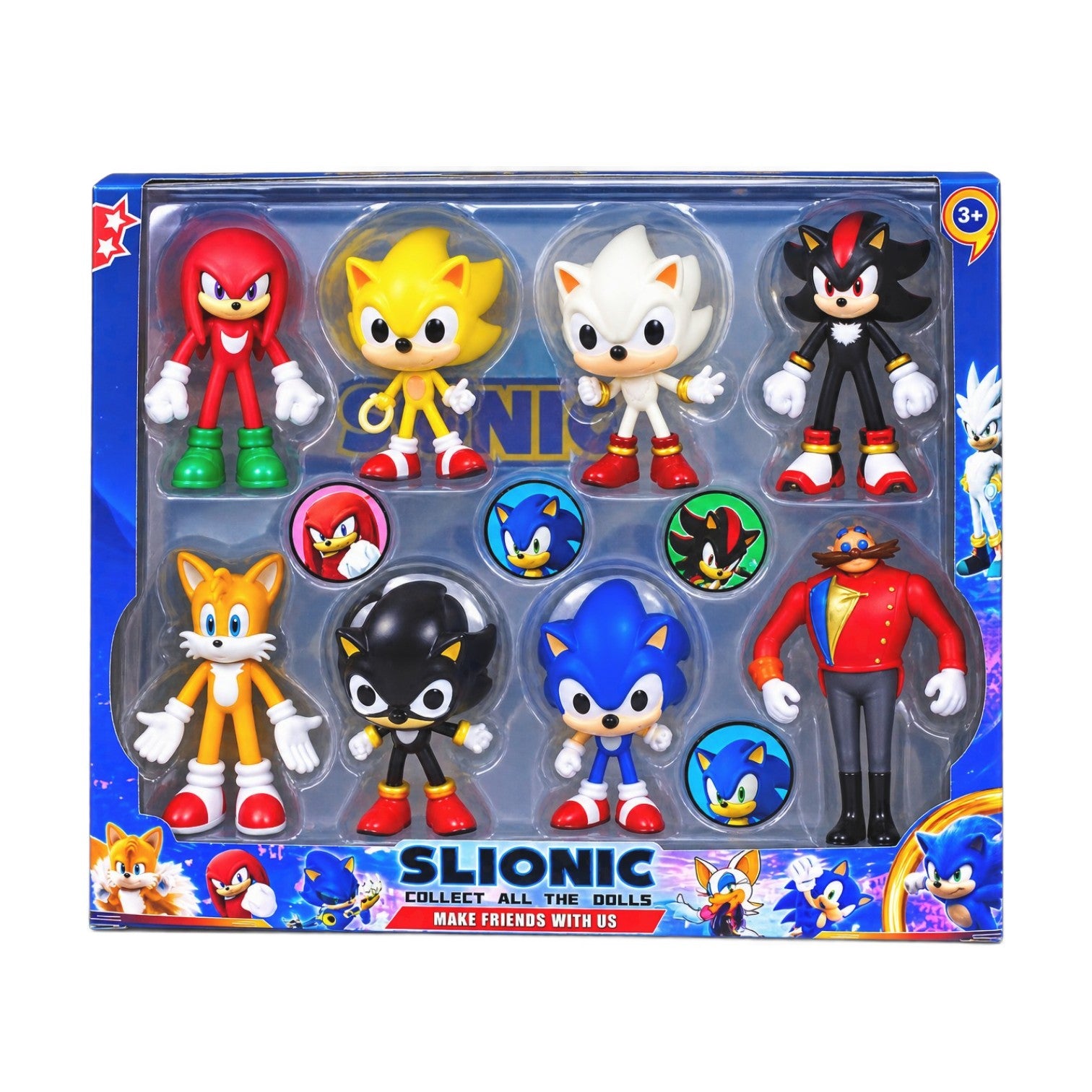 Sonic Characters Set 8-in-1 – Adventure Figure Collection