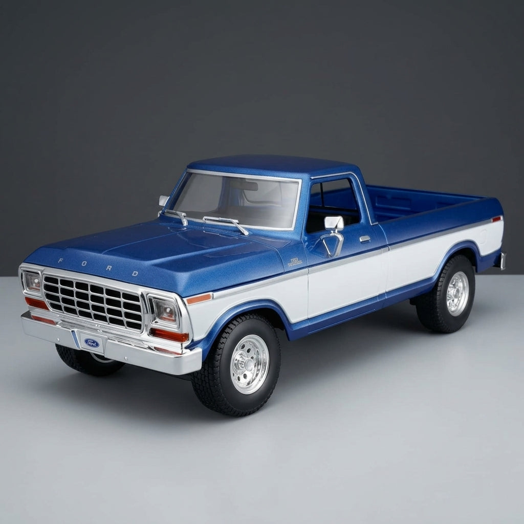 Maisto Ford F-150 Pick-Up 1979 1:18 Die-Cast Model – Special Edition Blue & White