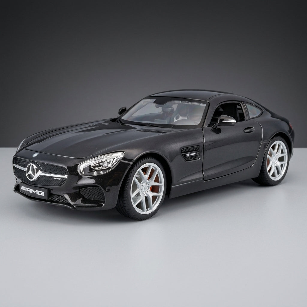 مايستو مرسيدس-AMG GT 1:18 سيارة موديل مصبوبة – الإصدار الأسود
