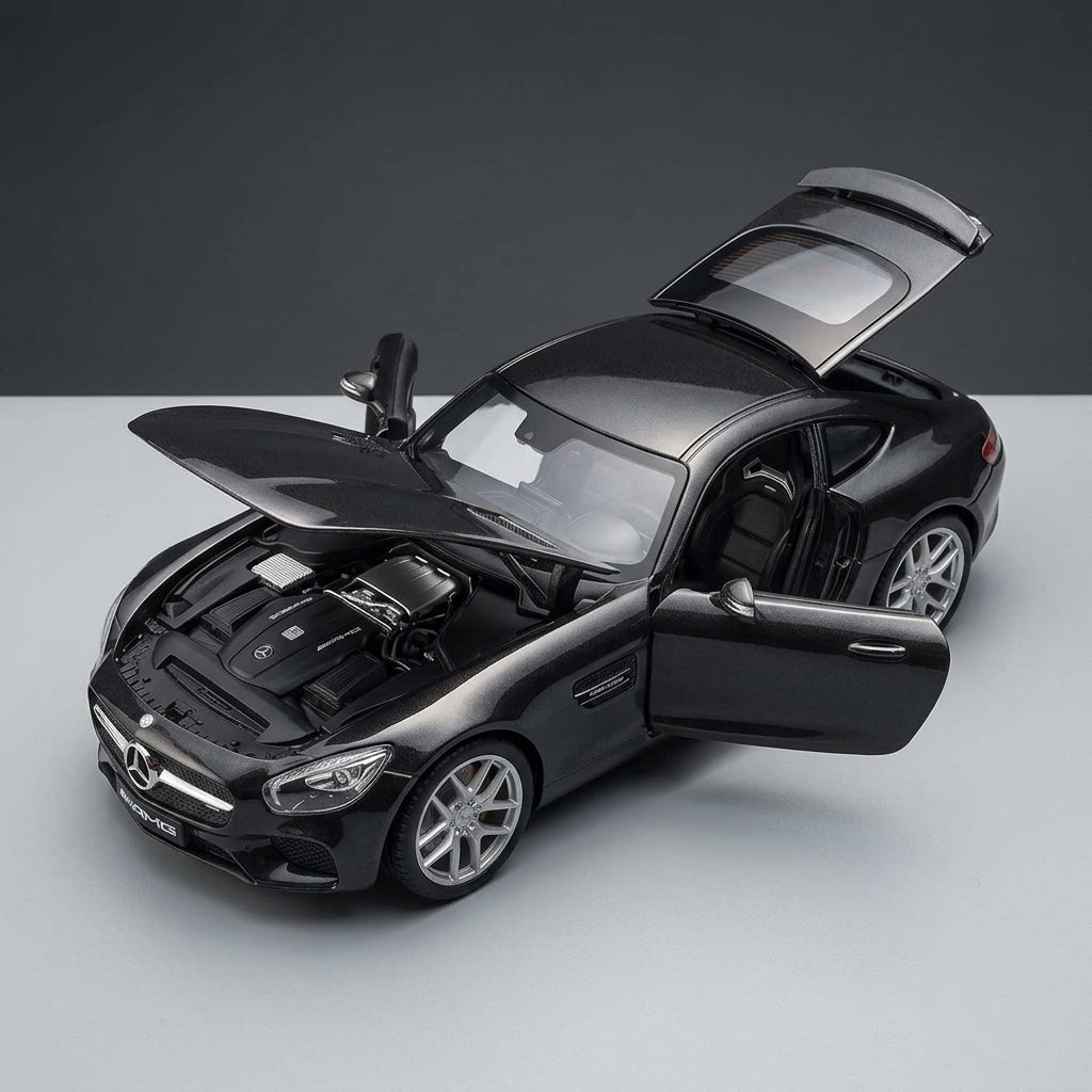 مايستو مرسيدس-AMG GT 1:18 سيارة موديل مصبوبة – الإصدار الأسود