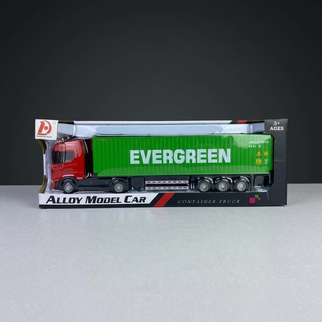 Scania Container Truck – Die-Cast Metal Trailer & Container with Light & Sound