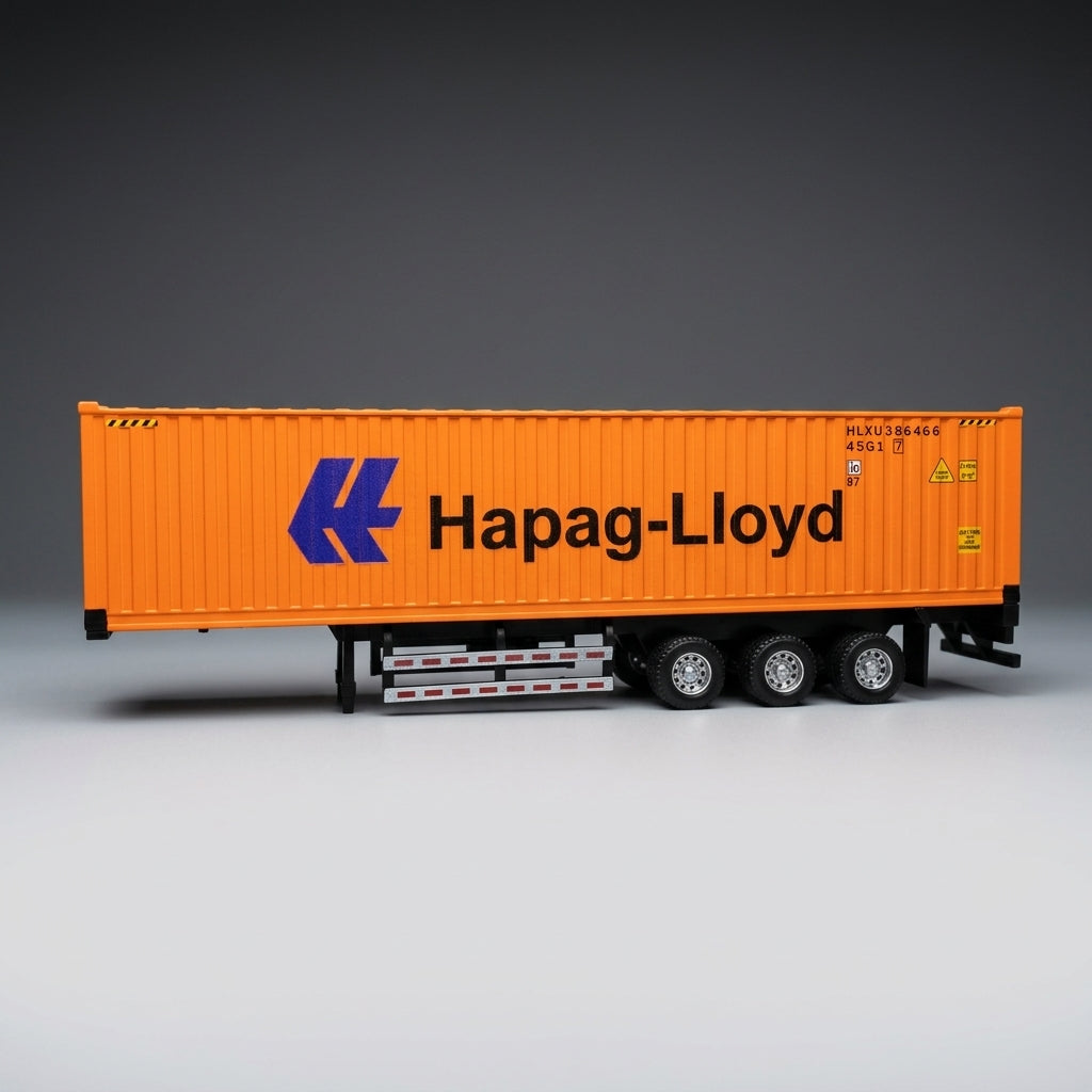 Scania Container Truck – Die-Cast Metal Trailer & Container with Light & Sound