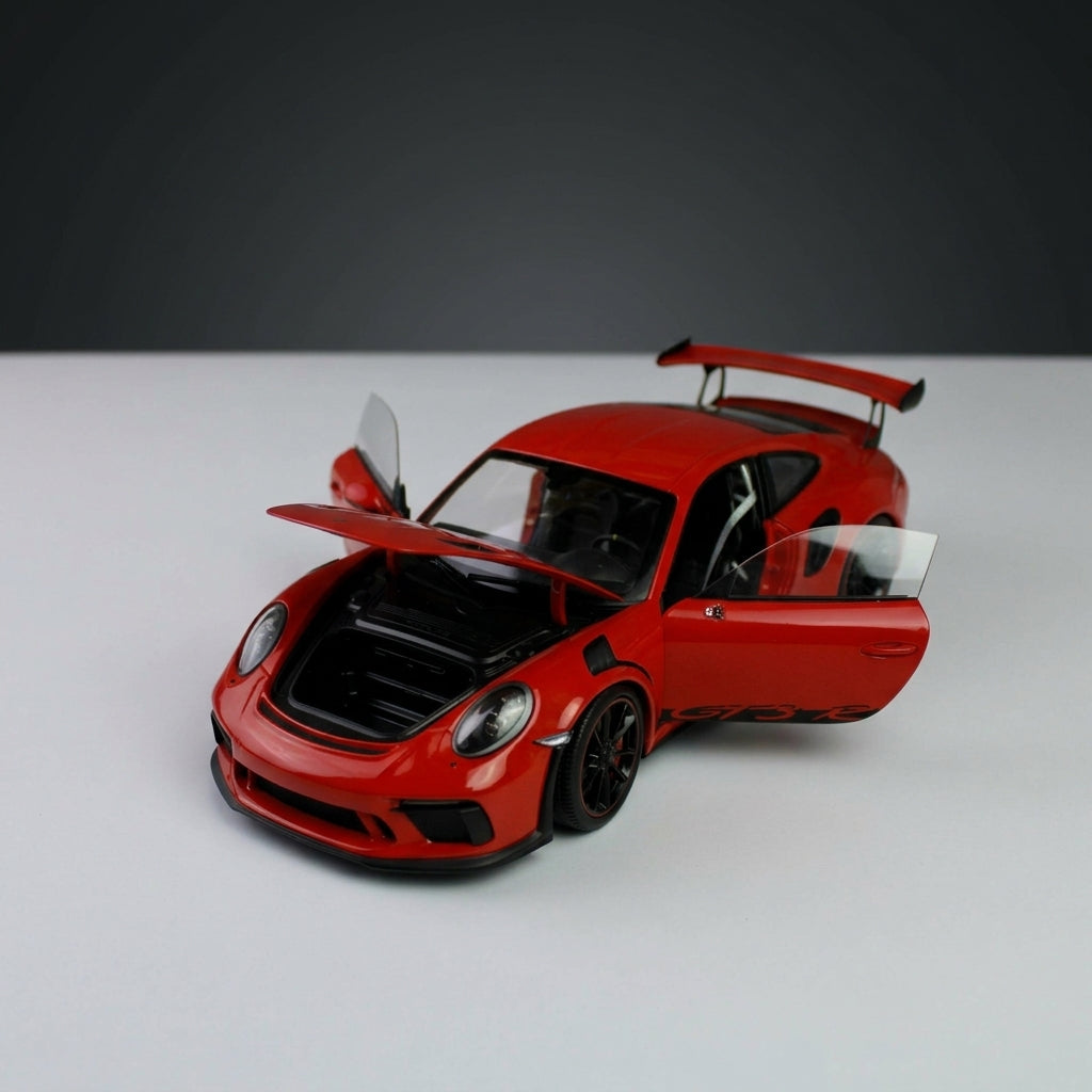 نموذج ويللي بورشه 911 GT3 RS المصبوب 1:18 - إصدار جي تي أوتوز (997)