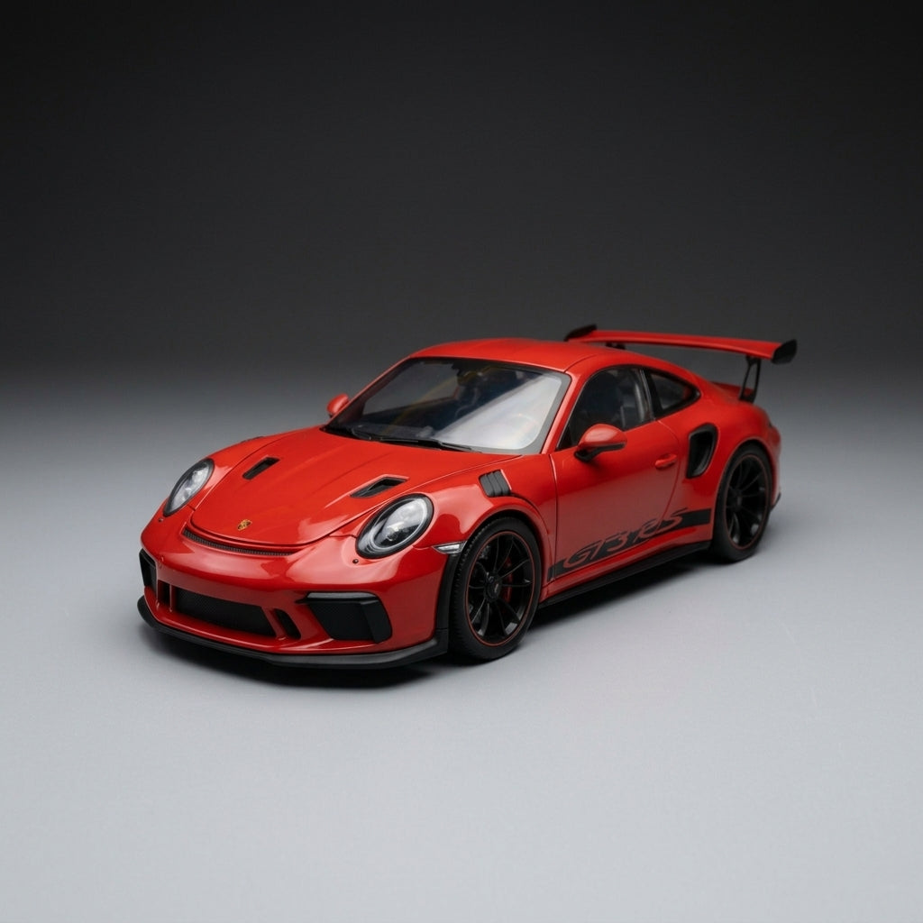 نموذج ويللي بورشه 911 GT3 RS المصبوب 1:18 - إصدار جي تي أوتوز (997)