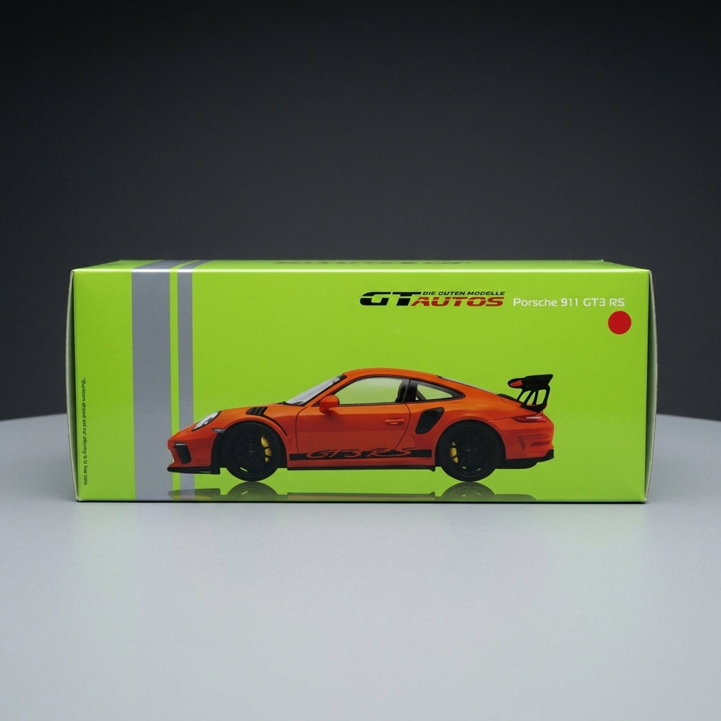 نموذج ويللي بورشه 911 GT3 RS المصبوب 1:18 - إصدار جي تي أوتوز (997)