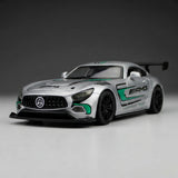 سيارة سباق AMG GT3 المصبوبة من المعدن - بمقياس 1:24 مع أضواء وأصوات