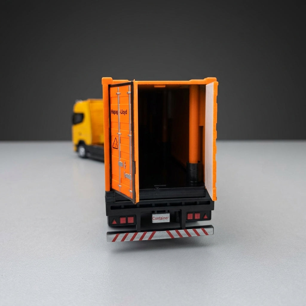 Scania Container Truck – Die-Cast Metal Trailer & Container with Light & Sound
