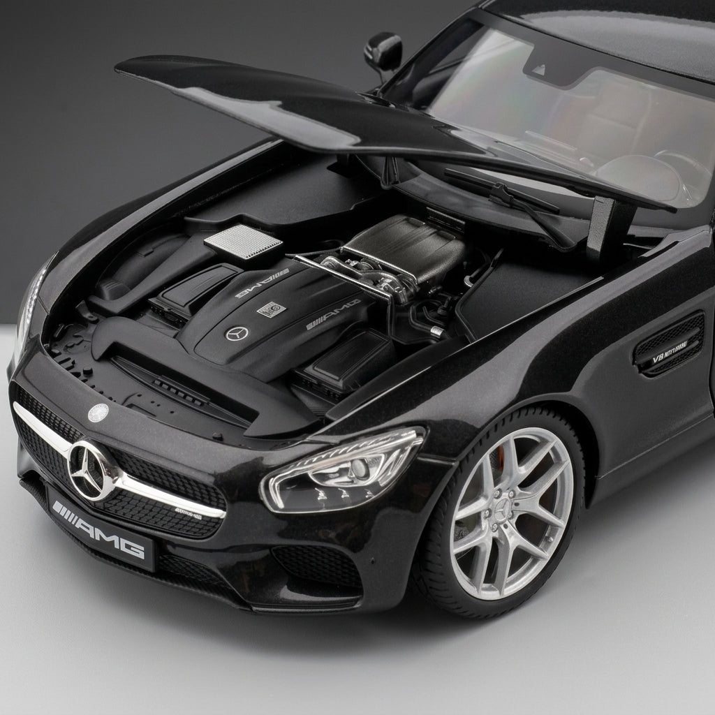 مايستو مرسيدس-AMG GT 1:18 سيارة موديل مصبوبة – الإصدار الأسود
