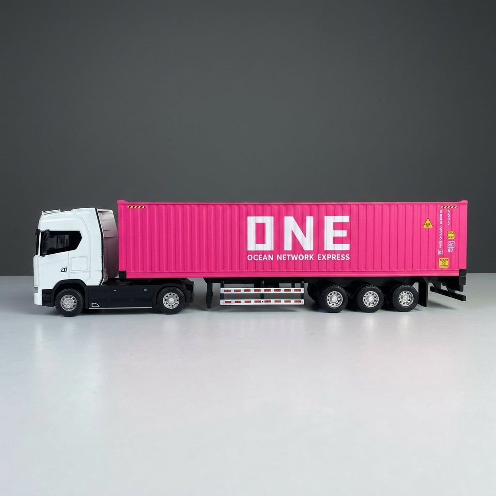 Scania Container Truck – Die-Cast Metal Trailer & Container with Light & Sound