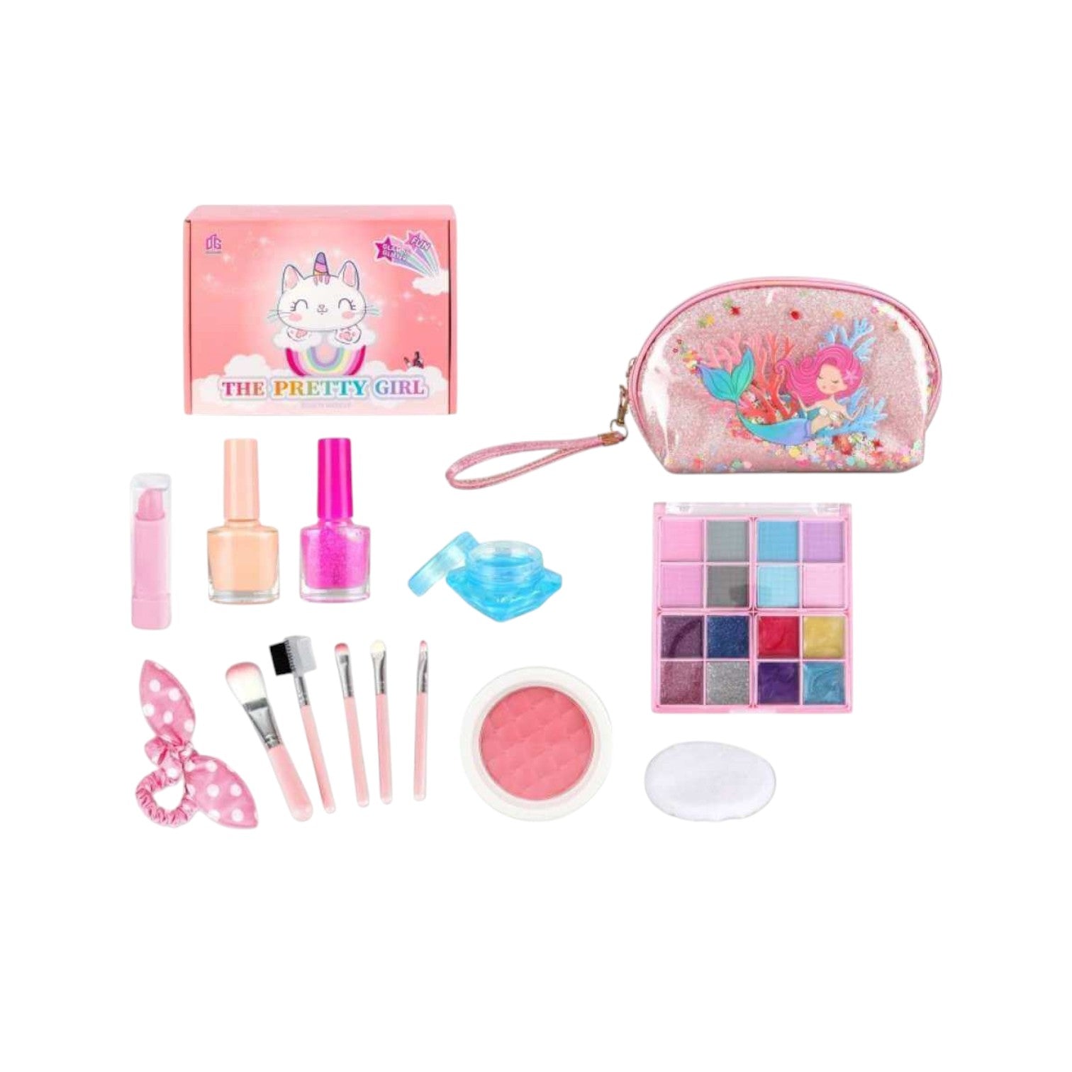 Mermaid Makeup Bag — Complete Kids Makeup Set