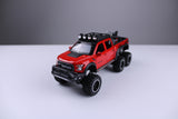 سيارة فورد رابتر المعدنية بمقياس 1:28 مع موتوسيكل