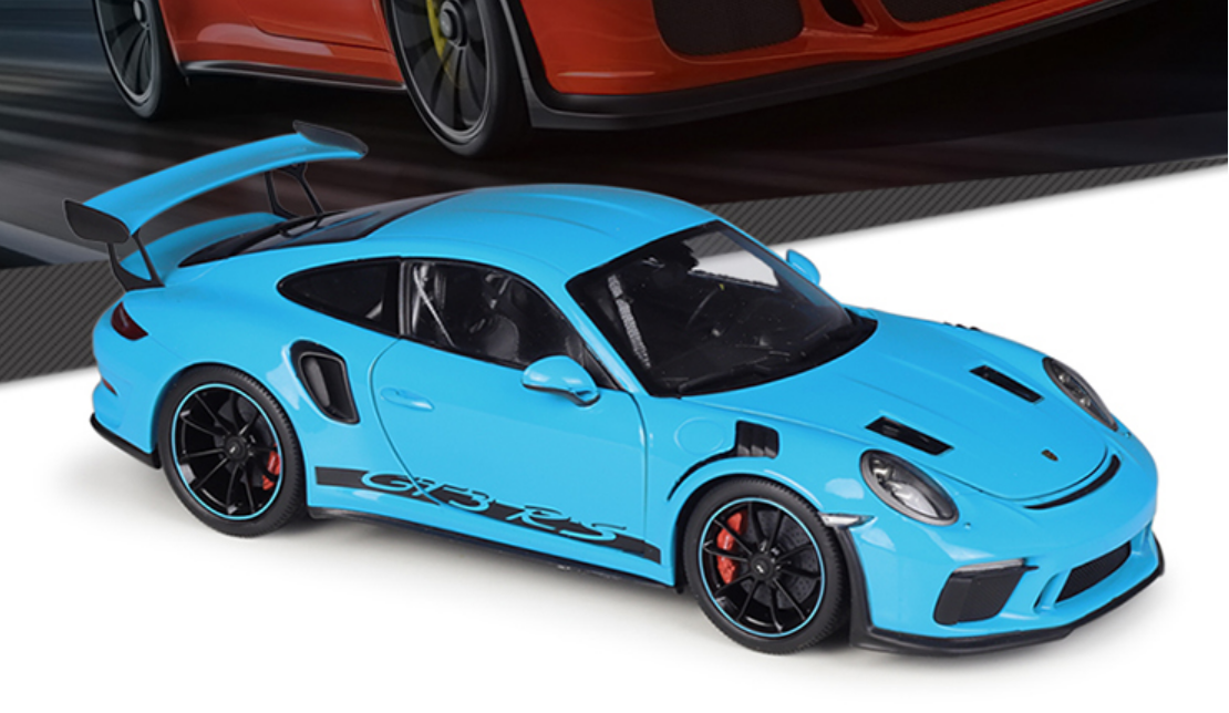 نموذج ويللي بورشه 911 GT3 RS المصبوب 1:18 - إصدار جي تي أوتوز (997)