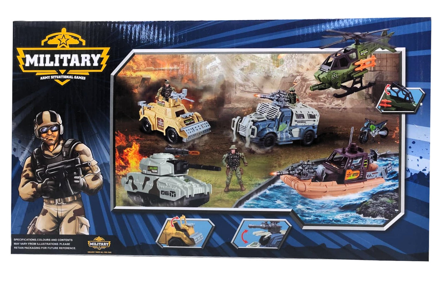 Military Army Situational Games – Heavy Armored Recon Playset