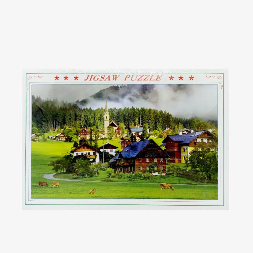 Mountain Village Jigsaw Puzzle – 1000 Pieces