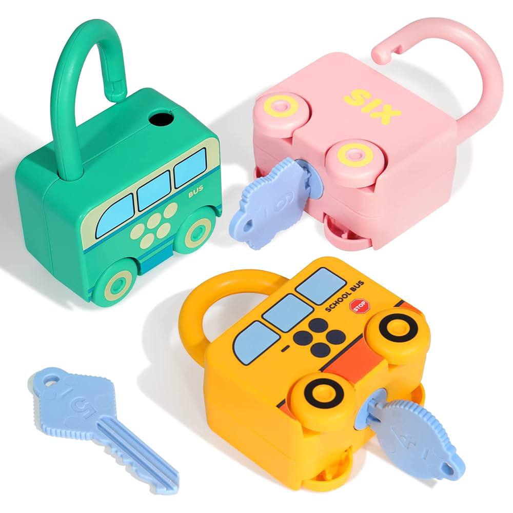 Kids Educational Lock and Key Set