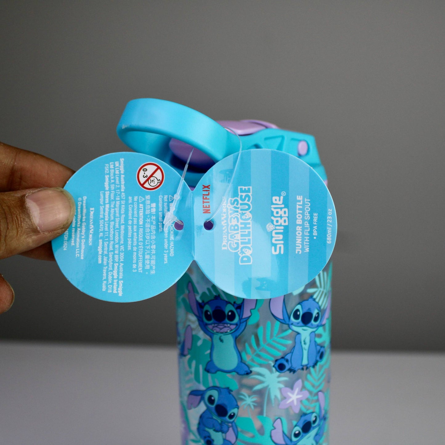 Smiggle Stitch Lunch Box & Bottle Set – 750ml Lunch Box + 680ml BPA-Free Bottle