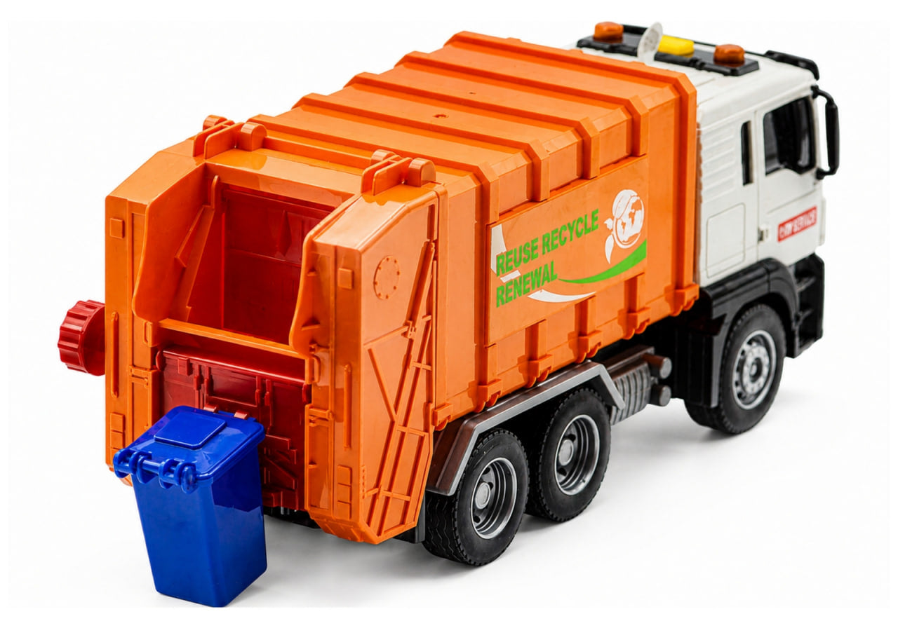 Jin Jia Garbage Truck – Realistic Lights & Sounds Recycling Toy