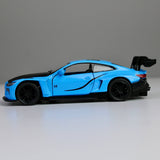 BMW M4-Inspired Racing Car Die-Cast 1:28 – Metal Model with Lights & Sounds