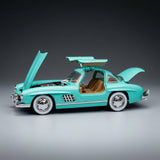 سيارة مجسمة مصبوبة من مرسيدس-بنز 300SL Gullwing بمقياس 1:22 مع إضاءة وصوت