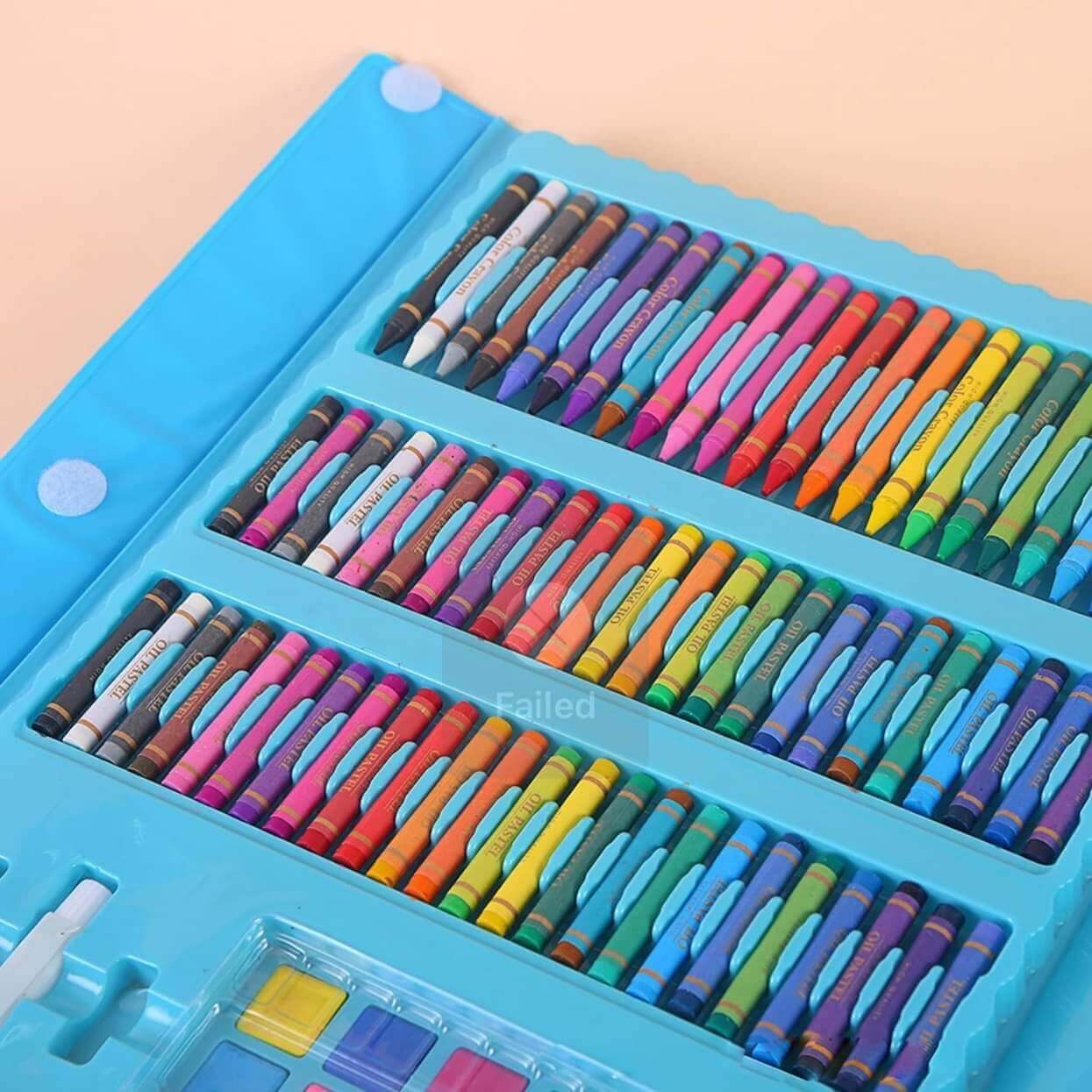 208-Piece Complete Art Set — Double-Sided Stand