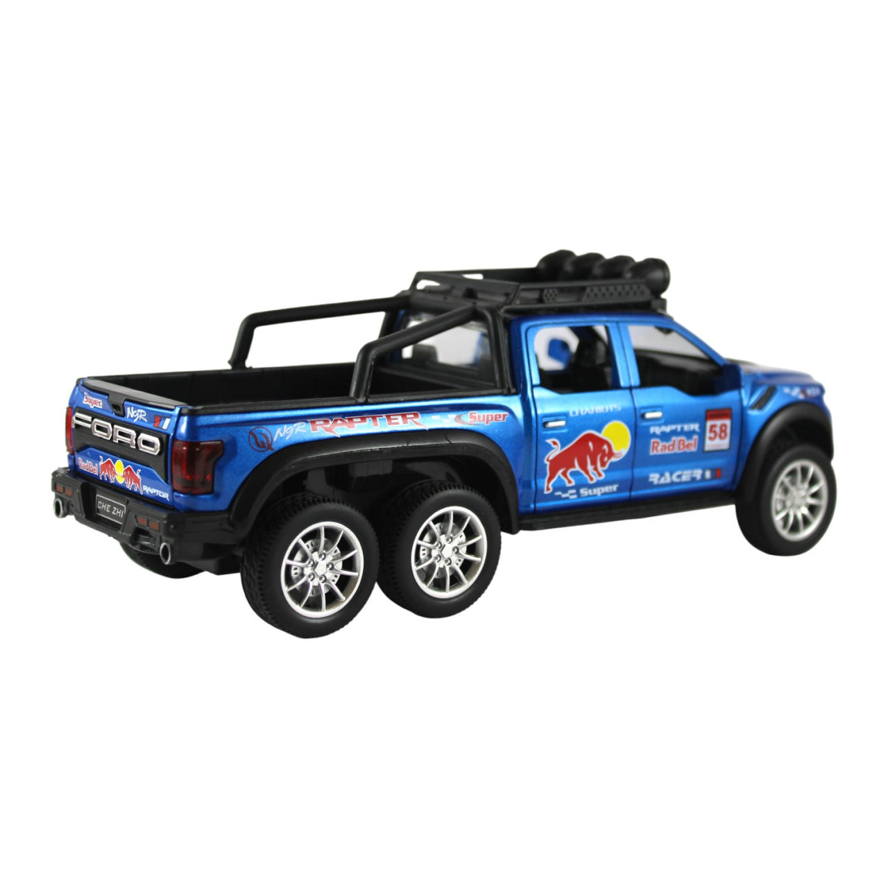Ford Raptor F-150 6×6 Die-Cast Model – Powerful and Detailed Design