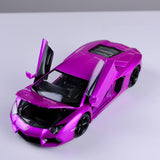 Lamborghini Aventador Coupé Die-Cast Model – Purple