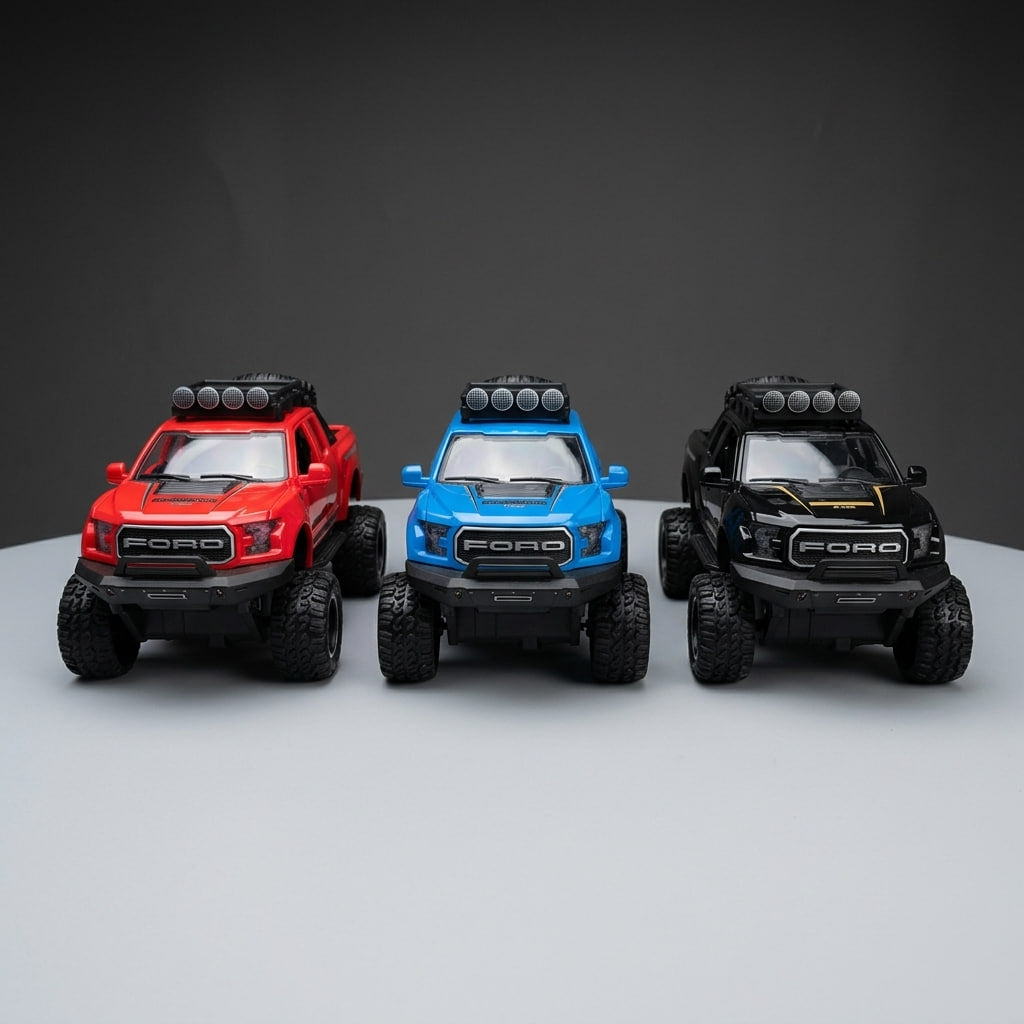 1:24 Plastic Raptor Pickup Truck – Light, Sound & Music